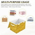 thumbnail image 6 of IAUYY 42*32*30cm Storage Bin with Lid Storage Boxes with Handles,300D Oxford Fabric+Hollow Board Applicable to Clothes Storage Office Storage,Glorious Petals, 6 of 6