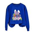 thumbnail image 2 of EGNMCR Easter T-Shirt Imprimé pour Femmes T-Shirts Graphiques pour Femmes T-Shirts pour Femmes T-Shirt à Col Rond pour Femmes Haut à Manches Longues Imprimé Easter Chandails T-Shirt pour Femmes, 2 of 5