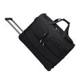 thumbnail image 4 of Bolsa de lona enrollable con ruedas Madera de viaje Portable Multipropósito Expandible Bolsa de semanario para viajar durante la noche Negro l, 4 of 10