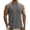 Gray, variant on Men's Tank Tops Sleeveless Shirts for Men Gym Workout Athletic Summer Muscle Tank Top White Size 2XL