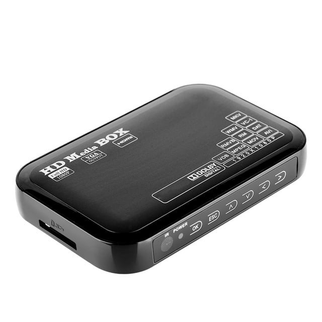 Reproductor multimedia Full HD Mini Box, reproductor multimedia Full HD Mini Box P, reproductor multimedia Mini HP, artesanía superior