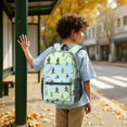 thumbnail image 6 of Bigfoot and Trail Blue Pattern 17" School Backpacks for Teens,Waterproof Oxford Fabric,S-Shape Padded Straps for School,Travel,Hiking,Camping, 6 of 6