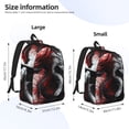 thumbnail image 2 of Rocae Cool Black And White Dragon for Canvas College Laptop Backpack for Men Women-Small, 2 of 5