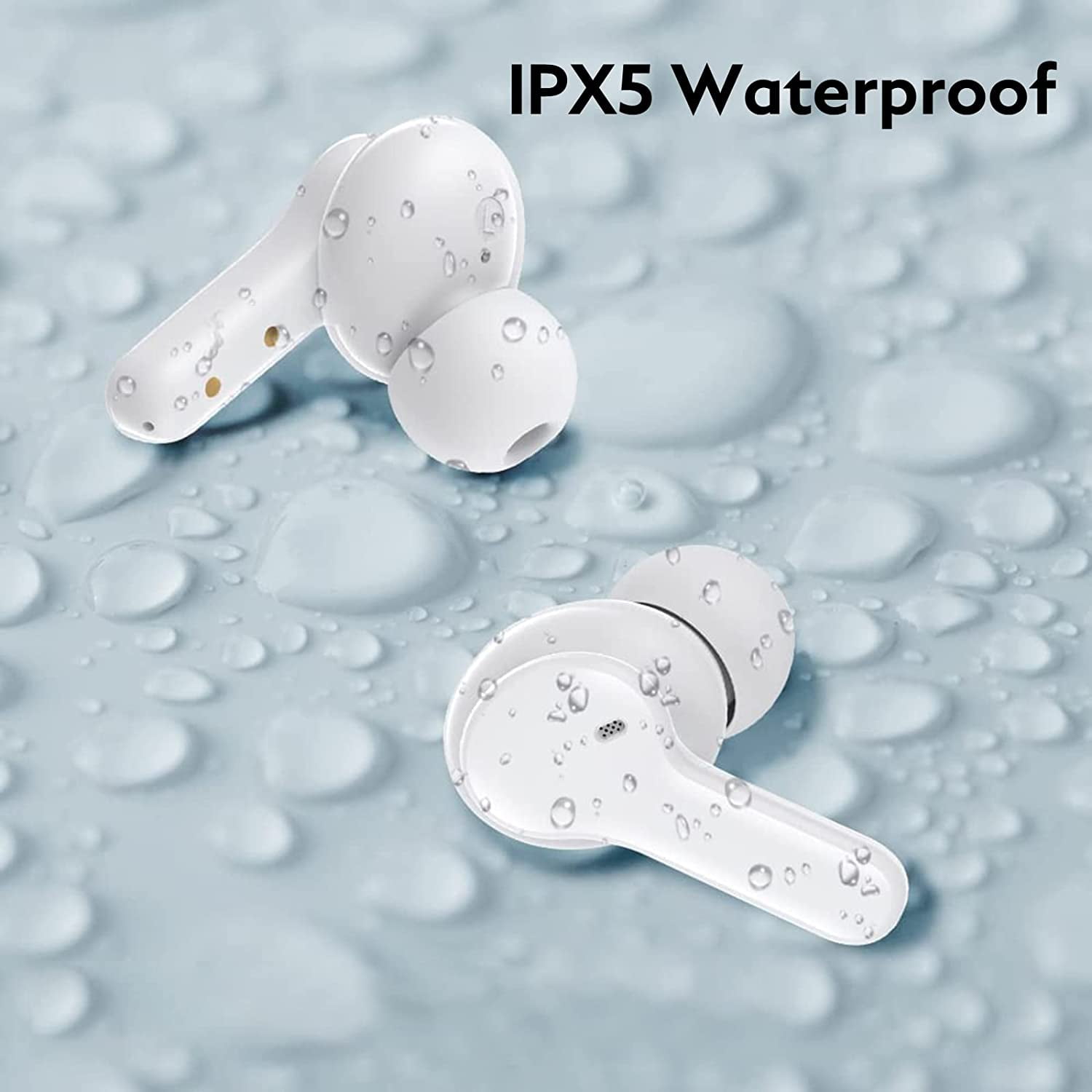 QCY T13 Wireless Earbuds Bluetooth 5.1 Headphones Touch Control with  Charging Case, 40H Playtime, IPX5 Waterproof Stereo Earphones 