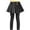Black, variant on School Uniform for Girls High Waist Pleated Plaid Skirts with Leggings Fall Spring Stretch Skirted Skorts (14 Years, Coffee)