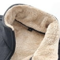 thumbnail image 4 of Christmas Clearance! ZVNAΖH Mens Fleece Lined Vests Outerwear Full-zip Warm Sleeveless Jacket Casual Turn Down Collar Padded Coat, 4 of 8