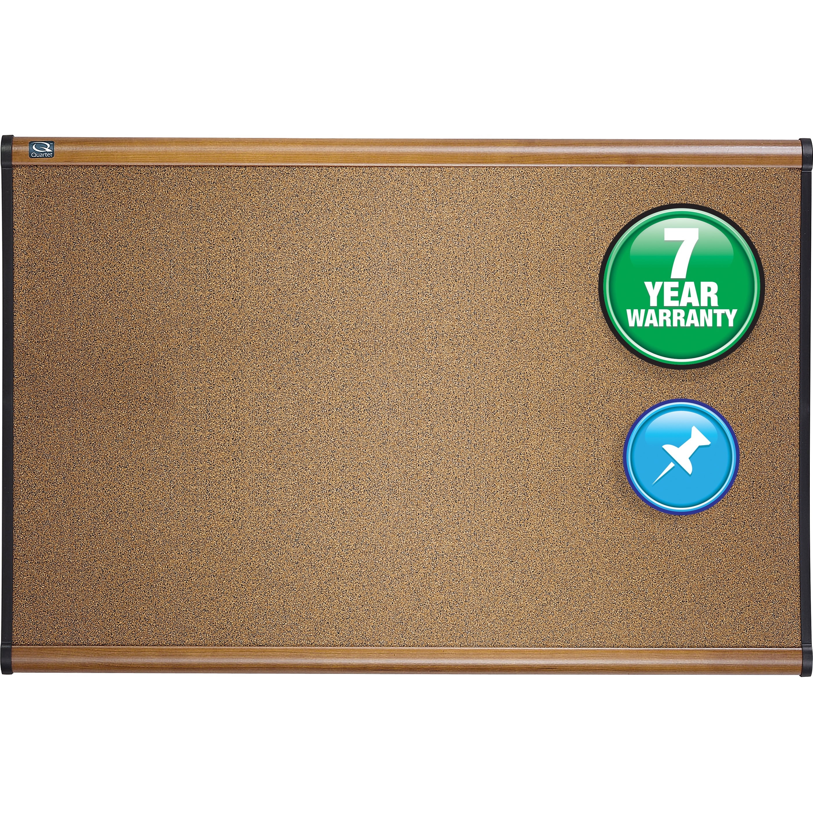 Quartet Cork Bulletin Board 4'x3' Maple Finish B244MA