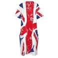 thumbnail image 4 of Union Jack (United Kingdom Flag) Loose Pocket Dress Women"s summer long dress women"s evening dresses, 4 of 6