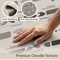 thumbnail image 6 of ODIKA 3'x5' Gray Geometric Patterned Design Washable Accent Rug Modern Abstract Motif with Accents Pet Friendly, Non-Shedding Mat for Bedside, Nursery Room, 6 of 7