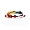 thumbnail image 4 of West Coast Jewelry Men's Multicolor Natural Stones Bead Adjustable Bracelet, 4 of 5