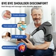 thumbnail image 3 of Heated Shoulder Wrap, Shoulder Heating Pads Massager for Men Women, Electric Cordless Vibration Massage Heated Shoulder Braces with 3 Heating Setting, Left Right Shoulder Massage for Relaxation, 3 of 9