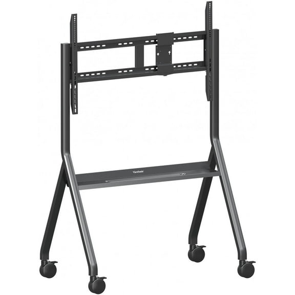 ViewSonic VB-STND-009 Slim Mobile Cart, Compatible with Displays up to 105" and 265 lbs. Max