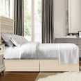 thumbnail image 4 of Nestl Easy Fit 14” inch Tailored Drop Pleated Microfiber Bed Skirt Dust Ruffle, Full, Beige Cream, 4 of 4