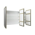 thumbnail image 6 of Glass Warehouse SC3-SQ-48X32-B Calla 48" X 32" Framed Triple Door Medicine Cabinet - Black, 6 of 7