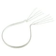 thumbnail image 1 of 1 Pc Diadema de Moda con Borlas de Rhinestone de Cuatro Filas para Mujeres y Niñas en Tono Plateado, 1 of 6