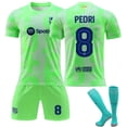 thumbnail image 1 of 2425 Barcelona Jersey No. 19 Yamal 20 Olmo Fluorescent Green Children'S Adult Replica Player Name Jersey, 1 of 2