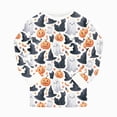 thumbnail image 4 of Gerichy Boys Girls Pajamas Sets Halloween Pajamas Cute Print Long Sleeve Top and Pants Soft Sleepwear 2Pcs Kids Holiday Pajama Sets 2T-9T, 4 of 7