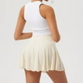 thumbnail image 2 of OQQ Women's 2-in-1 Basic 2-piece Skirt Versatile Stretch Casual Sports Tennis Mini Skirt, 2 of 9