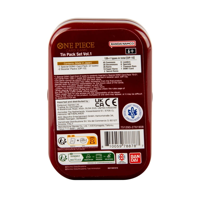 BAN ONE PIECE TIN PACK SET VOL 1 - Walmart.com