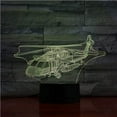 thumbnail image 4 of Night Light USB 3D Led Night Light Uh-60 Utility Helicopter Airplane Model Black Hawk Fighter Decorative Lights Plane Table Lamp Bedside, 4 of 6