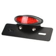 thumbnail image 1 of Brake Tail Light,Motorcycle Oval Retro LED License Plate Lamp Motorcycle LED Light Time-Tested Durability, 1 of 8