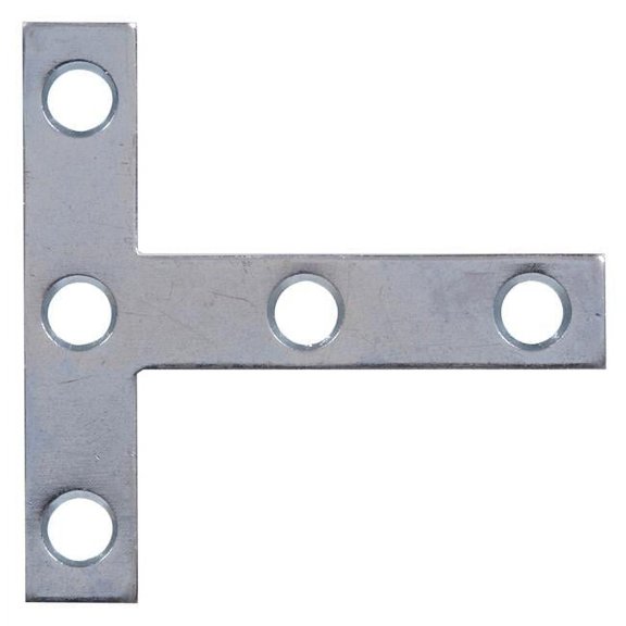 Hillman Group 851712 Carded - Zinc T- Plate, 5 x 5 in.
