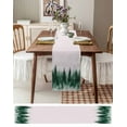 thumbnail image 3 of Ink Green Ombre Forest Table Runner 90 Inches, Abstract Art Watercolor Bed Runner Dresser Scarves Tabletop for Indoor Outdoor Parties/Ceremony/Banquet, 13" x 90", 3 of 8