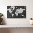 thumbnail image 2 of Elephant Stock Grid Lines World Map Wall Art - Horizontal Canvas Wall Art - Living Room Wall Decor - Map Canvas - Gray And Decor - 12" x 8", 2 of 8