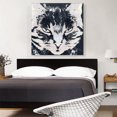 thumbnail image 2 of ARTCANVAS American Shorthair Angry Cat Breed Dots Canvas Art Print - Size: 36" x 36" (0.75" Deep), 2 of 9