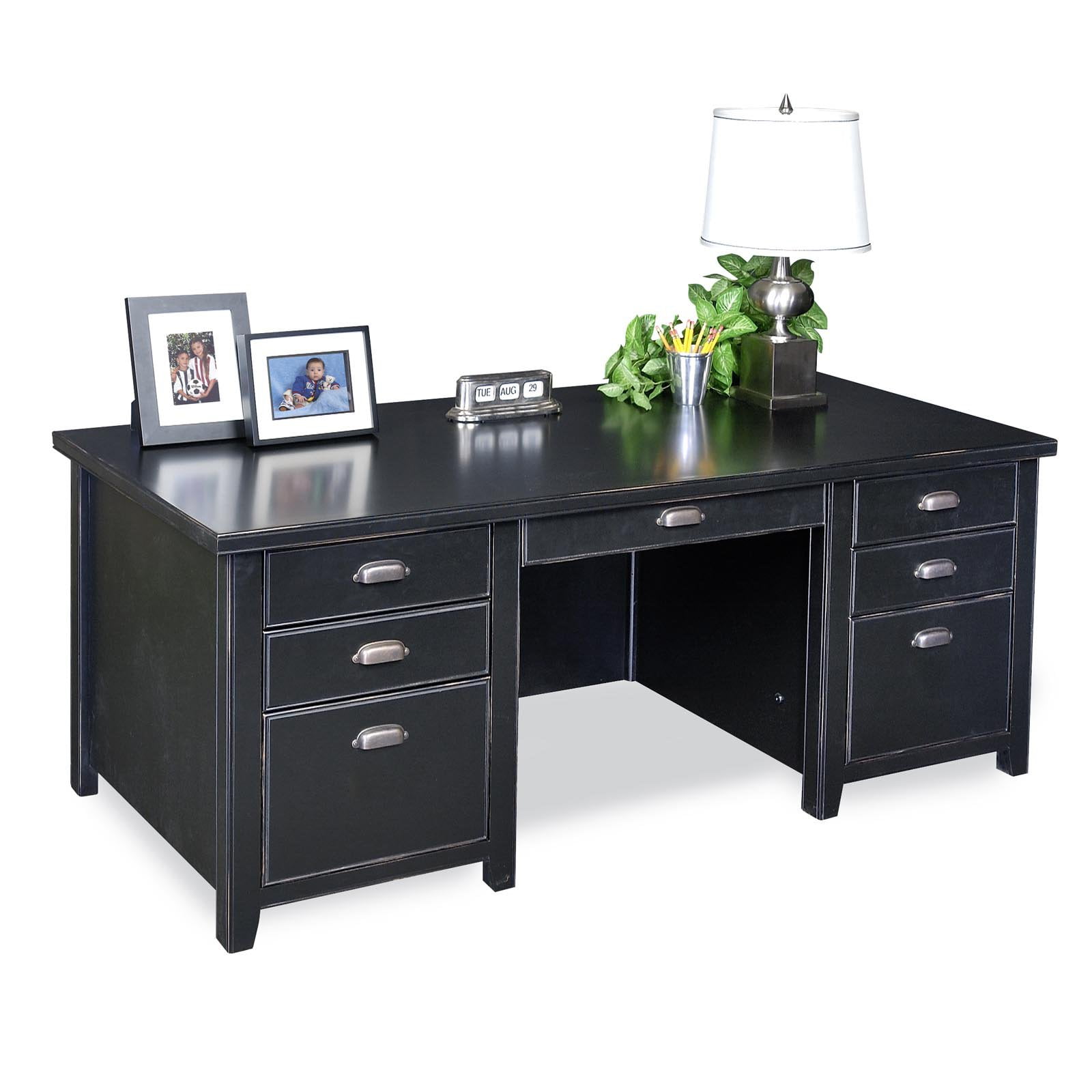 Kathy Ireland Home By Martin Tribeca Loft Black Double Pedestal Desk Kathy Ireland Home By Martin Tribeca Loft Black Double Pedestal Desk Com
