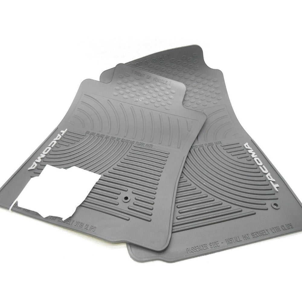 OEM Toyota Front Rubber Floor Mats Round Grommet Holes Walmart