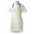 thumbnail image 3 of Vintage Apron Ornamental Tracery Inspired Lines Swirl Curl Elements Vertical Borders with Dots, Unisex Kitchen Bib Apron with Adjustable Neck for Cooking Baking Gardening, Cream Gold, by Ambesonne, 3 of 3