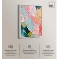 thumbnail image 2 of Pastel Layers Canvas Pastel Wall Art by Art Remedy, White Frame, 16" x 24", 2 of 7