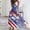 Light Blue, variant on 4Th of July Dress Women Sexy Patriotic American Flag Wrap Dresses Stars Stripes Swing Sleeveless Maxi Sundress Featuring Bold Red White Blue Artistic Brushstrokes Vermilion M
