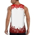 thumbnail image 3 of Fotbe Winter Christmas Snowflake Pattern Men's Quick Dry Workout Tank Top Gym Muscle Tee Fitness Bodybuilding Sleeveless T Shirt Breathable Workout Shirt-Medium, 3 of 9