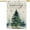 Pine Tree, variant on Christmas House Flag 28x40 Inch Double Sided Christmas Trees Winter Holiday Outside flags for Farmhouse Rustic Home Lawn Yard Patio Outdoor Decorative Flag