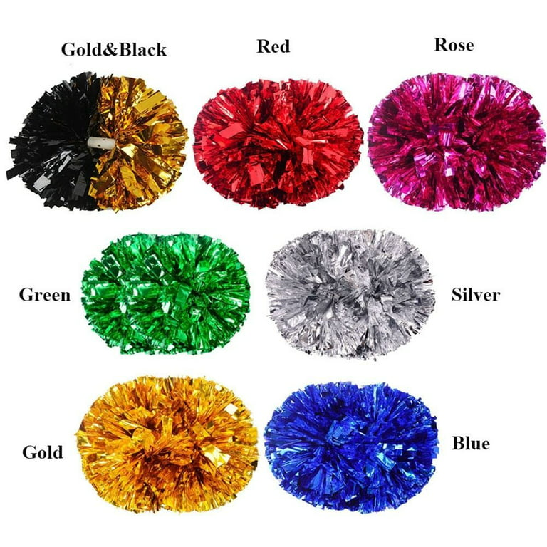 Intermediate Handle Competition Flower Fancy Dress Costume Cheerleading  Cheering Ball Cheerleader Pom Poms Dance Party Decorator Club Sport Supplies  RED 