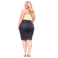 thumbnail image 2 of Jack David Blue Womens Plus Size Stretch Denim Jeans Skirt Modern Series, 2 of 7