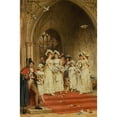 thumbnail image 2 of Laslett John Pott 17x24 Black Ornate Framed Double Matted Museum Art Print Titled: A Wedding Ceremony (1893), 2 of 5