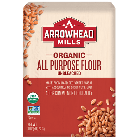 (2 Pack) Arrowhead Mills Organic Unbleached All-Purpose Flour, 5 lb. (2 pack)