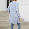 thumbnail image 4 of 50% Off Clearance Women's Cardigan Long Cardigans For Women Lightweight Fall Sweaters V Neck Knit Sweater Open Front Button Up Cardigan Khaki Small, 4 of 4
