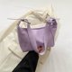 thumbnail image 5 of Bolso de axila para mujer, monedero Retro de color sólido, bolso diario para viaje femenino (púrpura), 5 of 6
