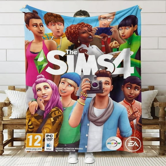 The Sim Throw Blanket Gifts for Fans Lover Girls Boys Women Present Hoodie Him Bed 60"x80"