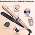 thumbnail image 2 of Plancha De Cabello Profesional De Para Pelo Color Dorado, 2 of 4
