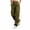 Army Green, variant on Unisex Elastic Waist Multi Cargo Pocket Straight Leg Cargo Pants Loose Slouchy Neutral Casual Trousers Multi Colors Versatile Couple Matching Bottoms for Autumn Winter