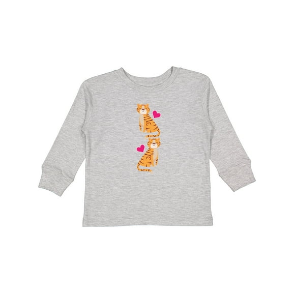 Inktastic Tiger Jungle Animal Girls Long Sleeve Toddler T-Shirt