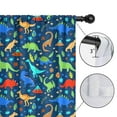 thumbnail image 4 of Blackout Kids Curtains,DarkBlue Dinosaurs Pattern Childrens Insulated Curtains Set Of 2,Bedroom Essentials,Toddler Room Decor 42"x54", 4 of 5