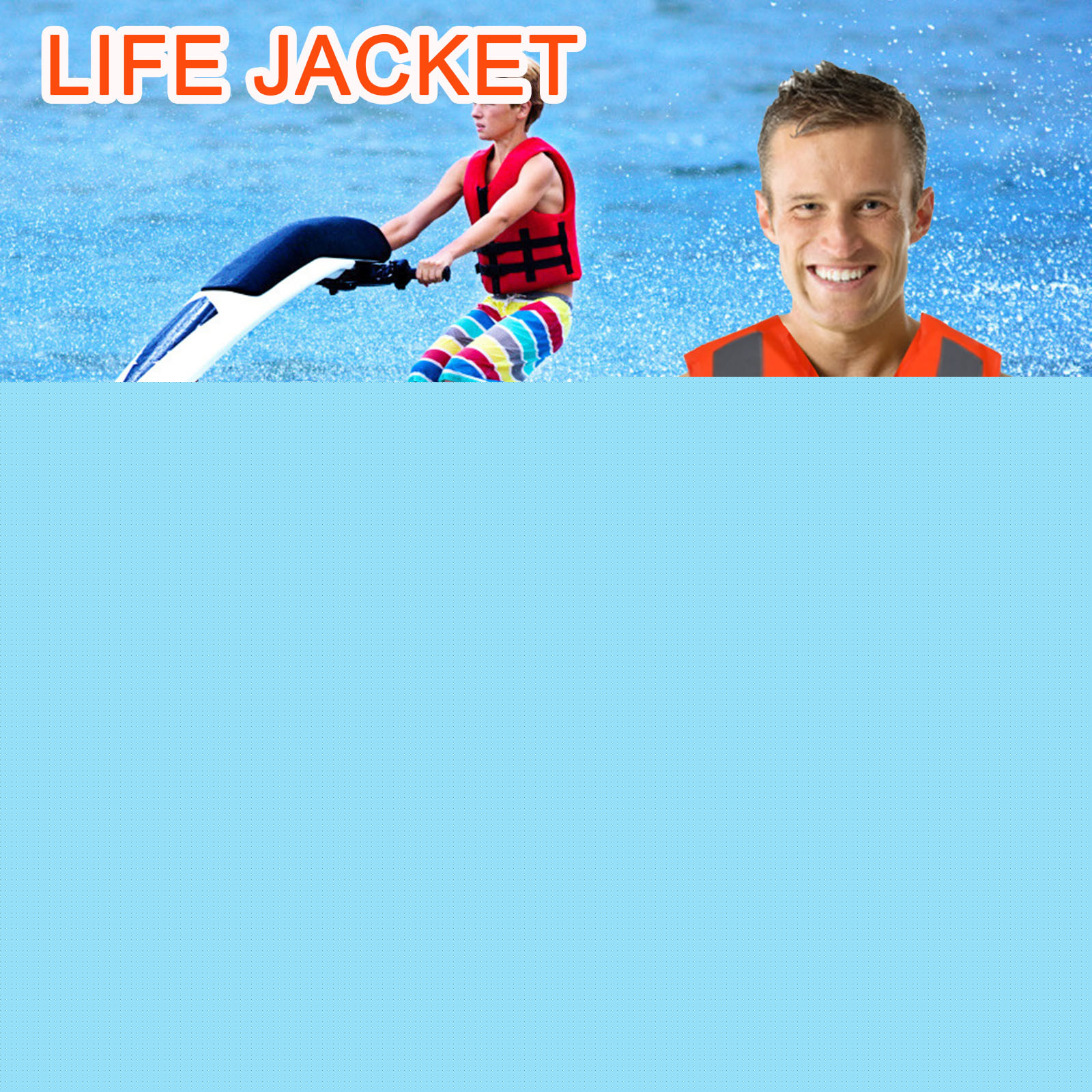 Adult High-Buoyancy Safety Vest - Adjustable Polyester Life Jacket for Boating, Fishing, Kayaking & Water Sports - Bright Colors