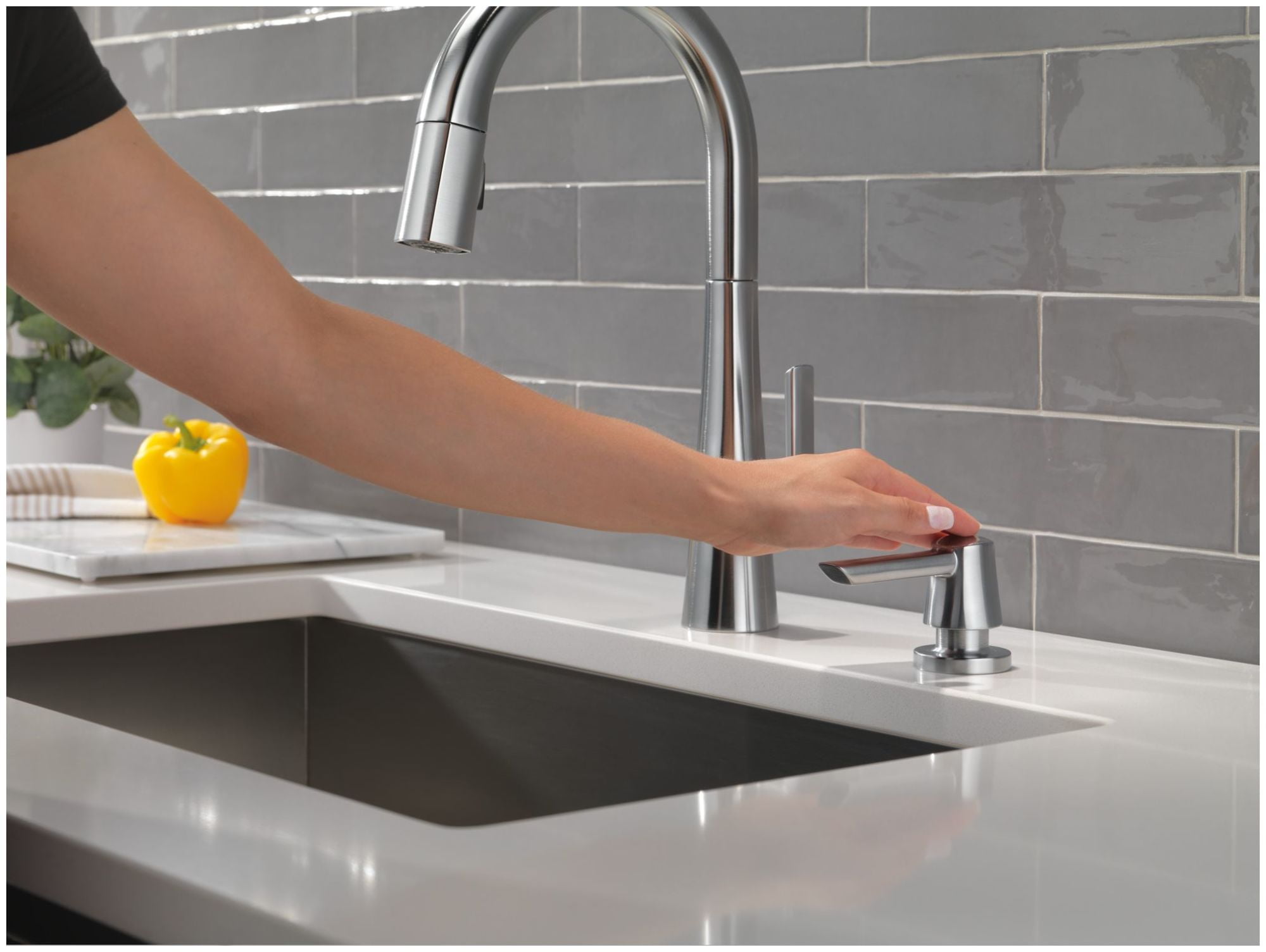 Delta RP101850BL Monrovia Deck Mounted Soap Dispenser - Black
