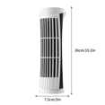 thumbnail image 3 of Tower Fan Bladeless With LED Lights USB Powered 2 Speeds Oscillating Fan For Bedroom, 3 of 5